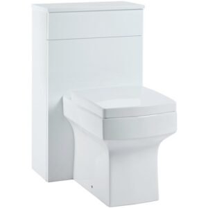 Scudo Muro 500mm Gloss White Toilet Unit