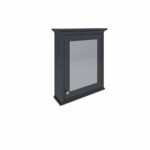 RAK Washington Black Mirrored Cabinet Single Door