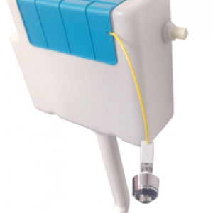 Scudo Concealed Cistern with Chrome Button, Side Entry