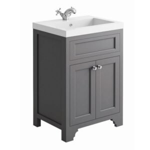 Scudo Harrogate Ripley 600 Traditional Spa Grey Vanity Unit