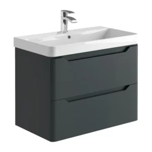 Scudo Ella 800 Anthracite Wall Hung Vanity Unit