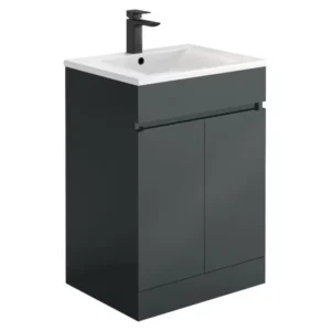 Scudo Empire 600 Free Standing Vanity Unit Matt Anthracite