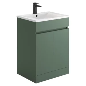 Scudo Empire 600 Floor Standing Vanity Unit Sage Green