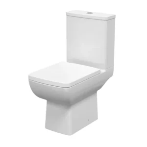 Nuie Cleo Rimless Compact Open Back Close Coupled Toilet