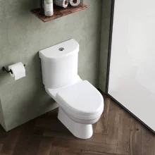 Nuie Ivo Rimless Close Coupled Toilet & Seat