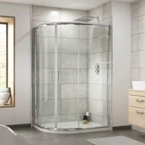 Nuie Rene 1200 x 800mm Offset Quadrant Shower Enclosure