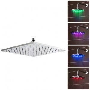 Nuie Square LED Fixed Shower Head 300mm STY072