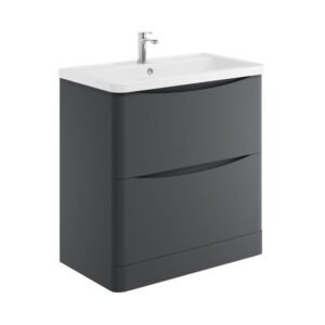 Scudo Bella 800 Matt Grey Floor Standing Vanity Unit