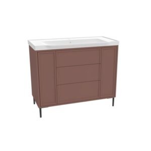 Scudo Bota 1000mm Earth Red Freestanding Vanity Unit