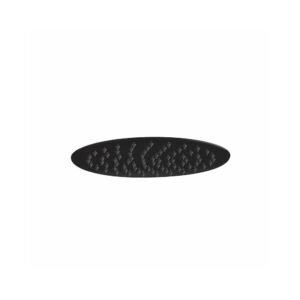 Scudo Round 200mm Matt Black Shower Head