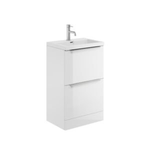 Scudo Muro 500 White Vanity Unit and Basin