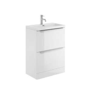 Scudo Muro 600 White Vanity Unit and Basin