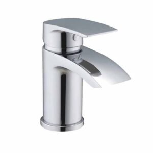 Scudo Belini Chrome Mini Mono Basin Mixer Tap with Push Waste