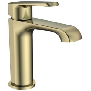 Scudo Montana Brushed Brass Mini Mono Basin Tap
