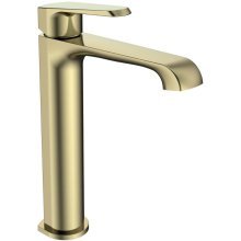 Scudo Montana Brushed Brass Tall Mono Basin Tap