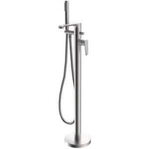Scudo Montana Brushed Nickel Freestanding Bath Shower Mixer
