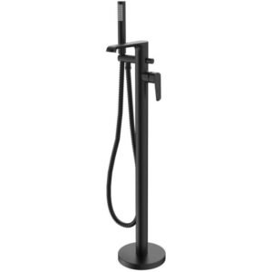 Scudo Montana Matt Black Freestanding Bath Shower Mixer