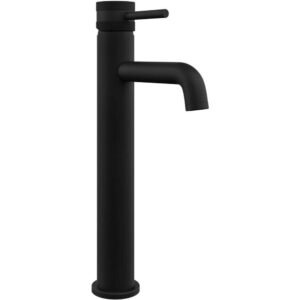 Scudo Core Black Tall Mono Basin Mixer Tap NU-005
