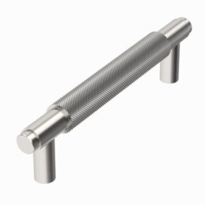 Scudo Knurled Brushed Nickel 160mm Handle 128mm Centres