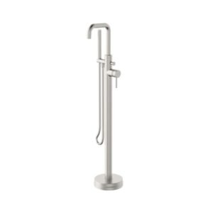 Scudo Core Brushed Nickel Freestanding Bath Shower Mixer Tap