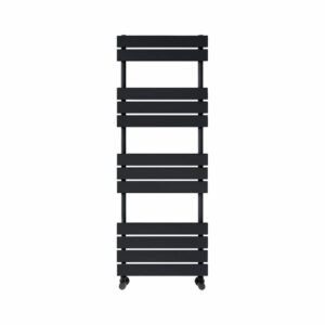 Scudo Life 1200 x 450mm Black Towel Radiator