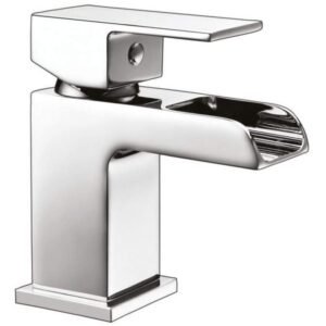 Scudo Victoria Chrome Mini Mono Basin Mixer Tap with Push Waste
