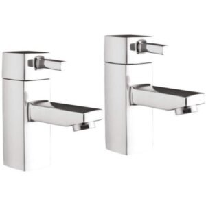Scudo Forme Chrome Basin Pillar Taps