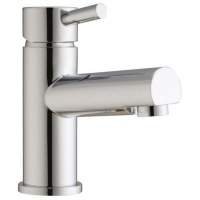 Scudo Premier Chrome Mono Basin Mixer Tap with Push Waste
