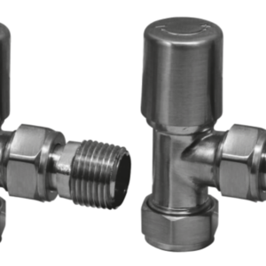 Scudo Gunmetal Angled Radiator Valves