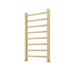 Scudo Vibe 800 x 500mm Brushed Brass Towel Radiator