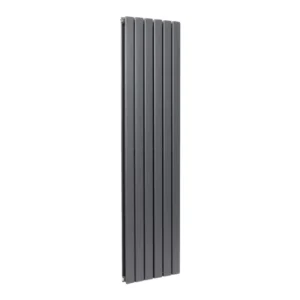 Scudo Bravo 1800 x 408mm Anthracite Double Vertical Designer Radiator