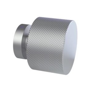 Nuie Satin Silver Knurled Knob