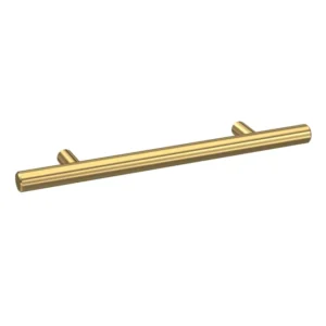 Nuie Brushed Brass 156mm Bar Handle 96mm Centres