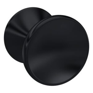Nuie Matt Black Indented Knob