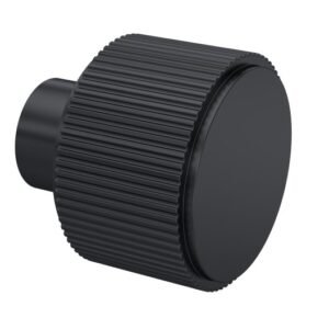 Nuie Matt Black Fluted Knob