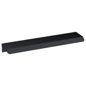 Nuie Matt Black 150mm Finger Pull Handle 150mm Centres