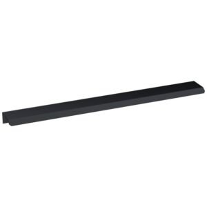 Nuie Matt Black 300mm Finger Pull Handle 300mm Centres