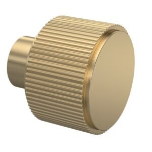 Nuie Brushed Brass Fluted Knob