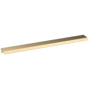 Nuie Brushed Brass 300mm Finger Pull Handle 300mm Centres