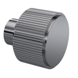 Nuie Brushed Pewter Fluted Knob