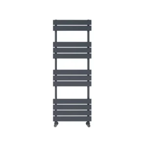 Scudo Life 1200 x 450mm Matt Anthracite Towel Radiator