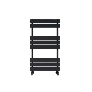 Scudo Life 800 x 450mm Matt Black Towel Radiator