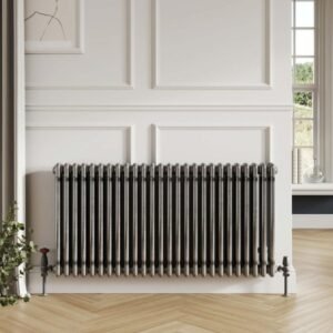 Scudo 3 Column 600 x 1010mm Raw Metal Horizontal Designer Radiator