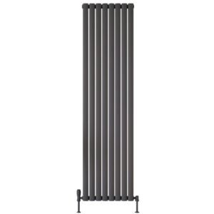 Scudo Apex 413 x 1800mm Anthracite Double Vertical Designer Radiator