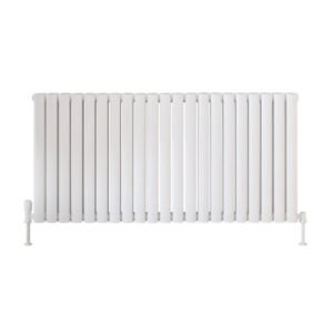 Scudo Apex 600 x 994mm White Horizontal Double Designer Radiator
