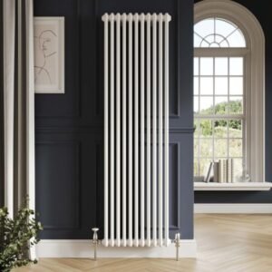 Scudo 2 Column 1500 x 335mm White Vertical Designer Radiator