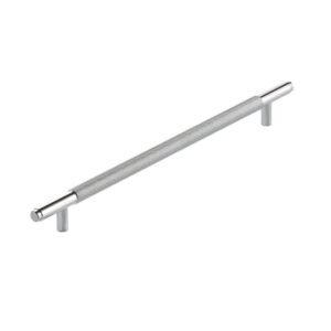 Scudo Knurled Chrome 400mm Handle 320mm Centres