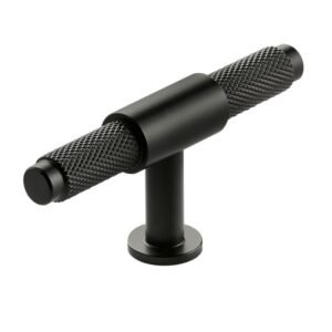 Scudo Knurled Black T Bar Handle