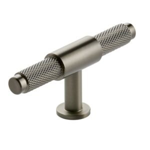 Scudo Knurled Gunmetal T Bar Handle