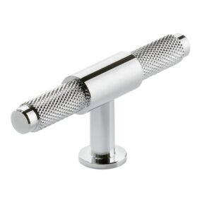Scudo Knurled Chrome T Bar Handle